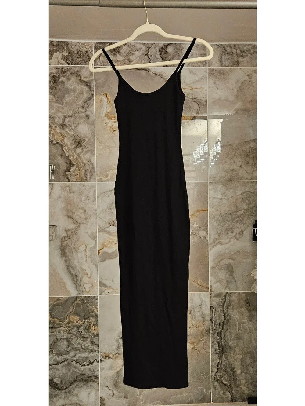 Meshki Black Midi Knit Tank Dress - Picture 2 of 7